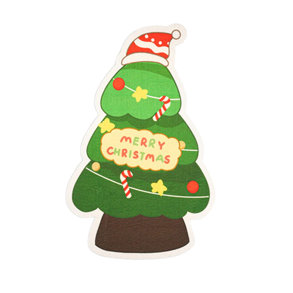 Vertical Cat Scratch Sticker Self-adhesive Cartoon Cat Climbing Mat Christmas Theme Scratch-resistant Cat Scratch Pet Supplies: WHITE