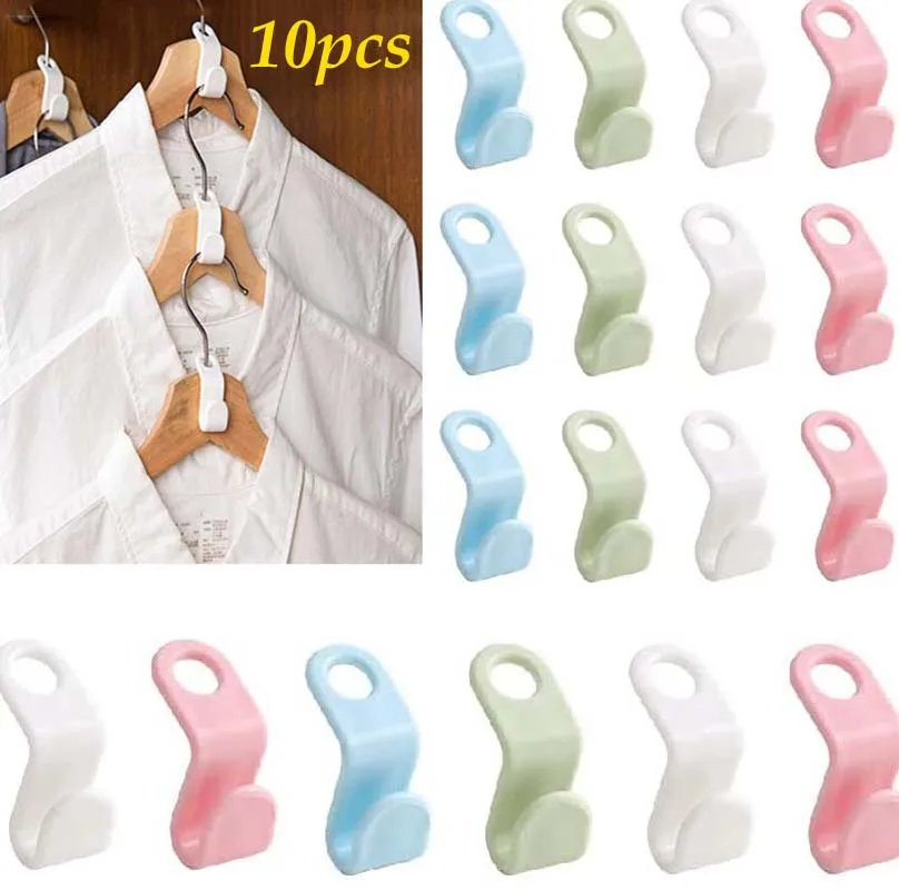 10/5 stuks multifunctionele kleerhanger connector haken trapsgewijze plastic kledingkast organisator rek houder ruimtebesparende organisator
