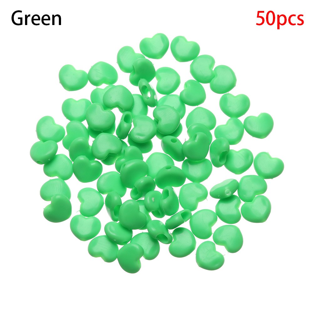 Cuerdas de silicona love para mascarillas, accesorios de cordones ajustables, antideslizantes, coloridos, 50/100 Uds.: green-50pcs