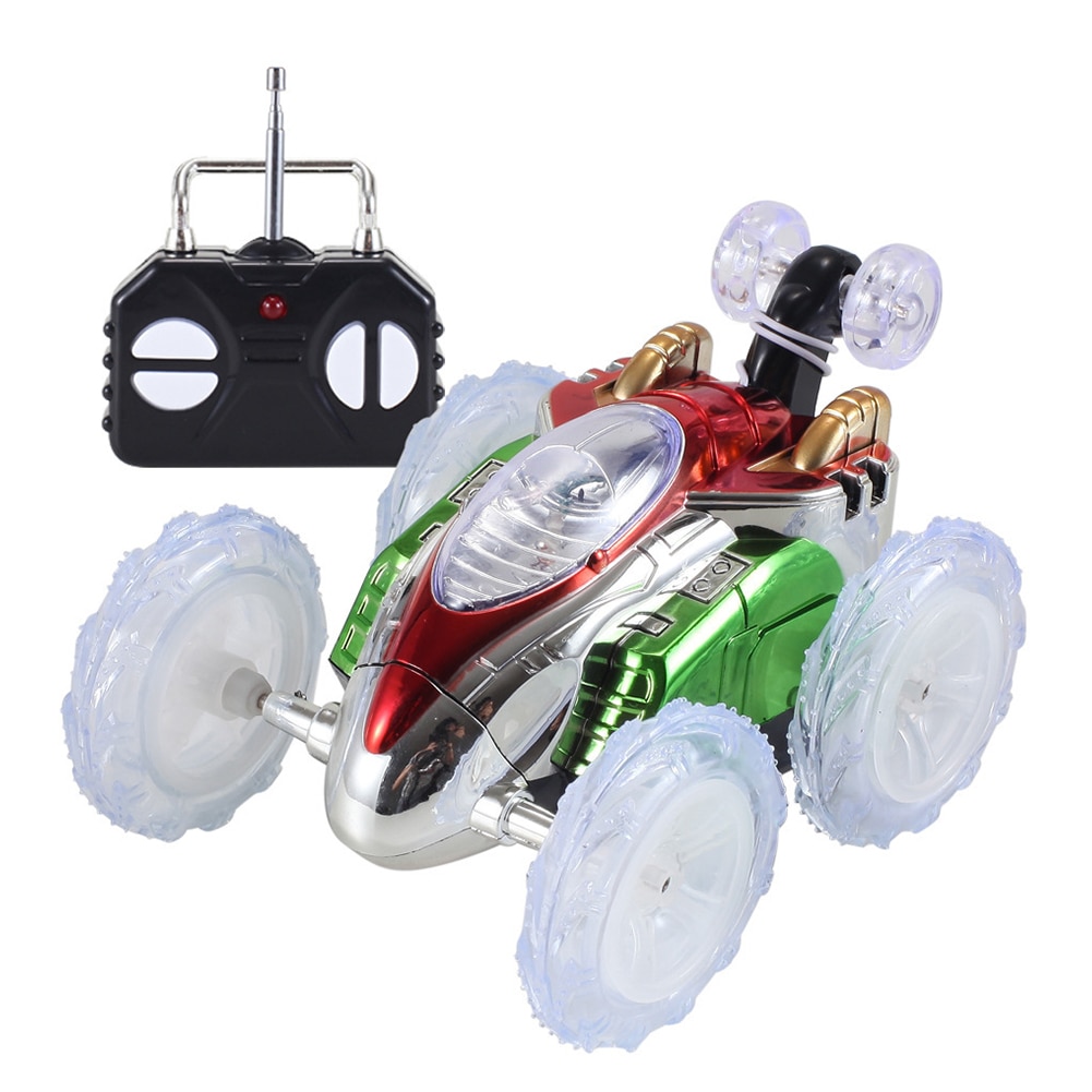 Boys Toy RC Stunt Dancing Car 360 Tumbling Electric Controlled Flashing Light Dasher Vehicle Kids Remote Control Toy