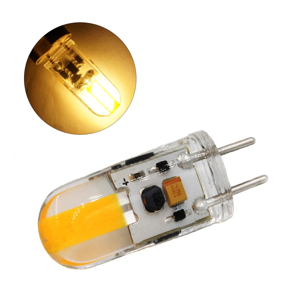 Dæmpbar led lampe dc 12v silikone led cob pære 3w erstatter halogen belysning – Grandado