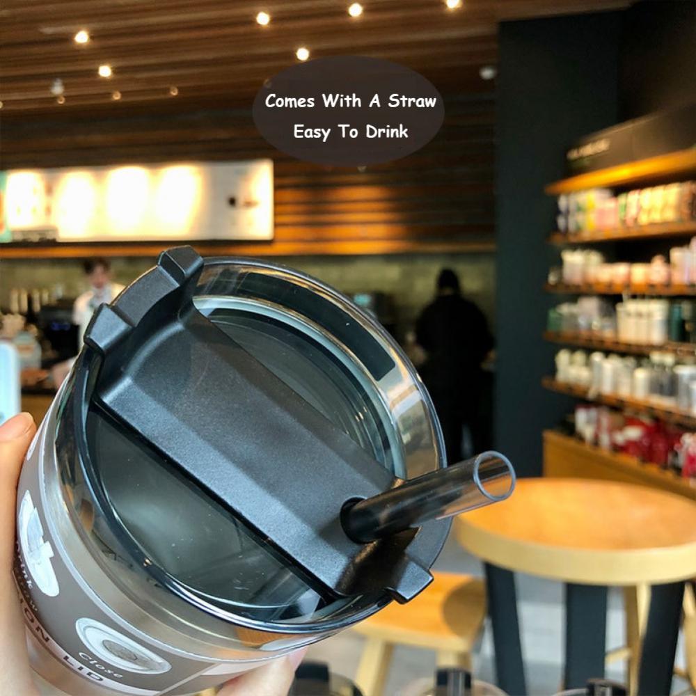 600/900ML Coffee Mug Thermos Tumbler Water Cup Stainless Steel Cups Vacuum Flask Thermos Bottle Thermal Cup Garrafa Termica Cup