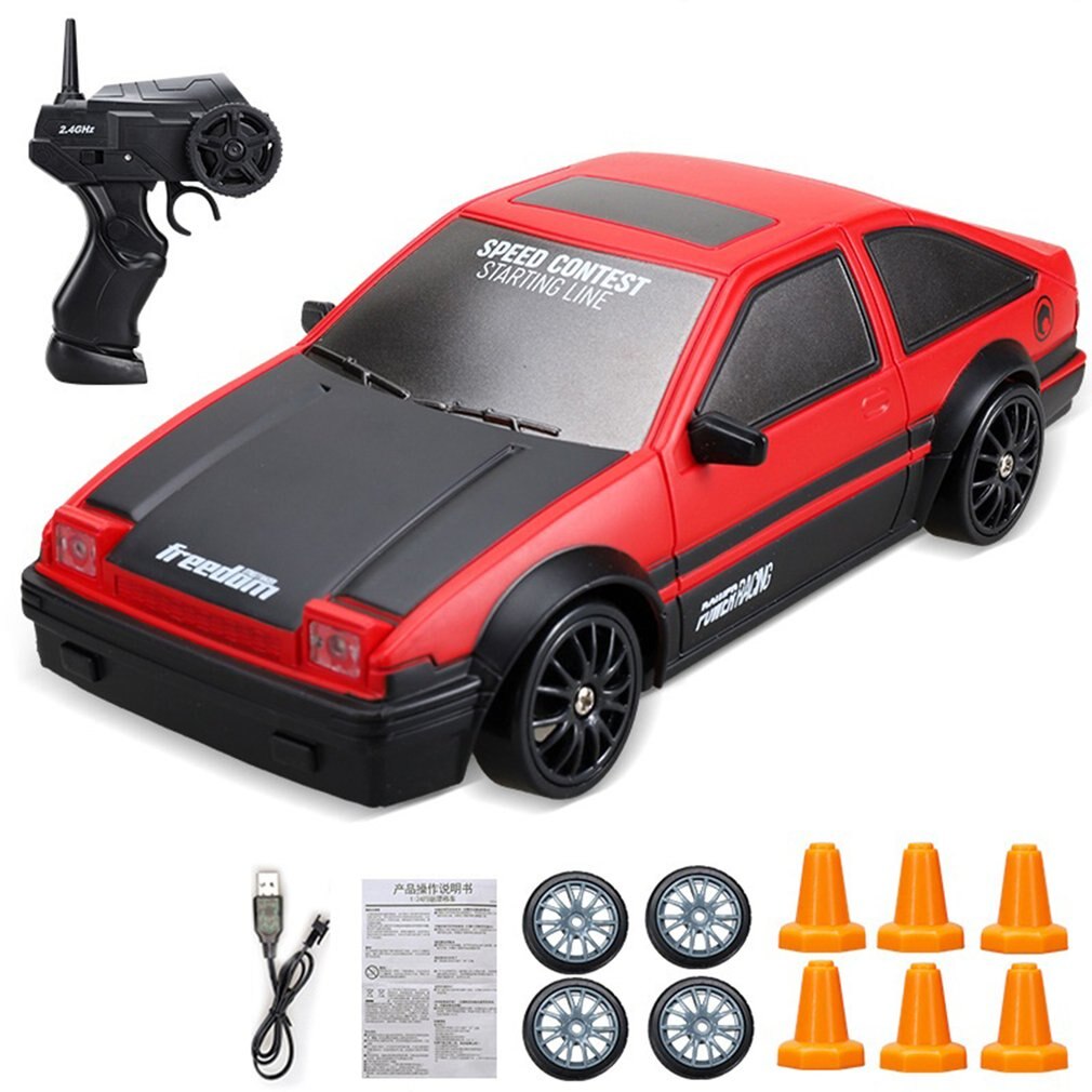 2,4G Fernbedienung Auto Vier-rad Drive RC Drift Auto High-speed 1:24 4WD Drift Auto Kinder fernbedienung Auto Spielzeug