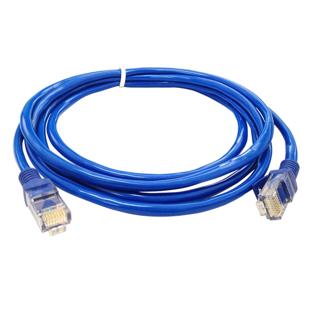 Blauw Ethernet Internet Lan CAT5e Netwerk Kabel Voor Computer Modem Router 1000 Base-T Netwerken Compatibel # T2