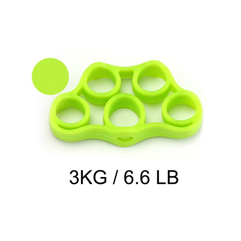 Uchwyt na palce silikonowy pierścień ćwiczący odporność na stres zespół zdatność nosze 3 poziomy zabawki typu denerwować dla autyzmu ADHD: zielone światło