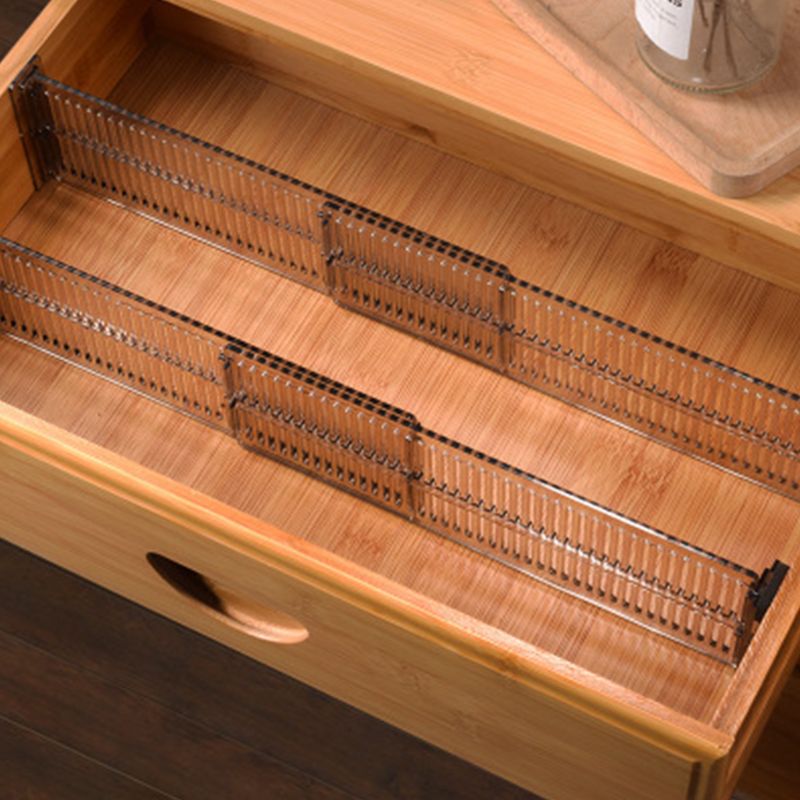 Séparateur tiroir ajustable en plastique, 2 pièces, séparateur à tiroir ajustable pour chaussettes, organisateur de rangement de placard pour bricolage