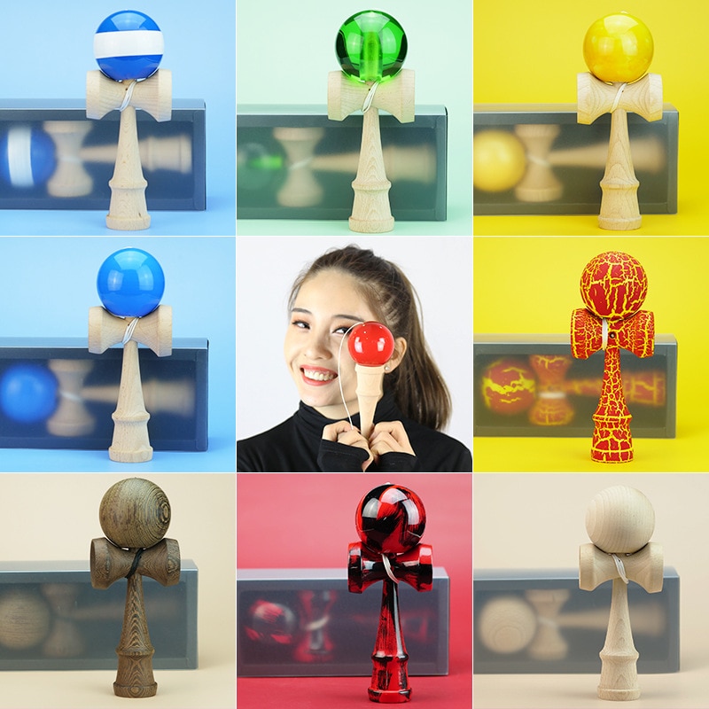 Verschillende Stijlen Kendama Bal Houten Speelgoed Marmer Kleur Kendama Profesional Bekwame Jongleren Ballen Speelgoed Voor Volwassen Kinderen