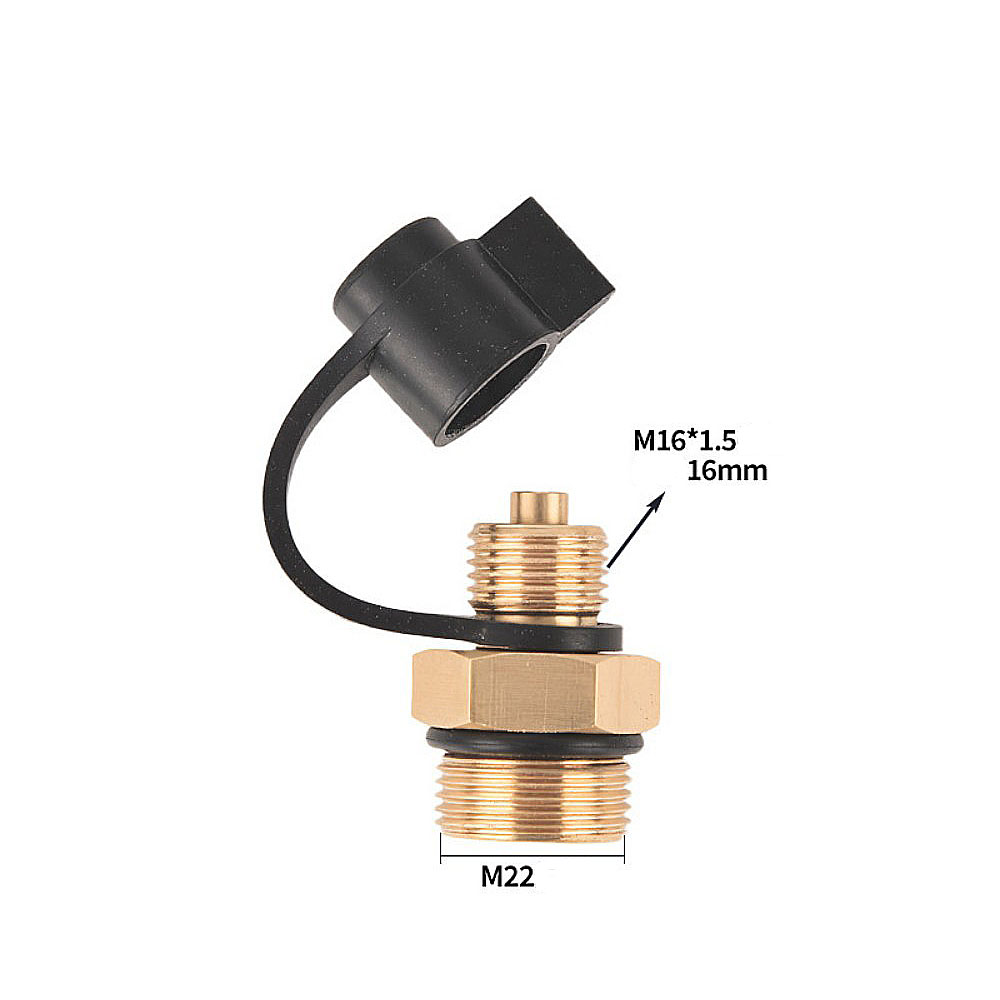 Luchttank-afvoerklep voor vrachtwagens, antiroest, anti-aanslag, luchttank-afvoerschakelaar type 151, koperen plug, schroef, auto-onderdelen: Rood