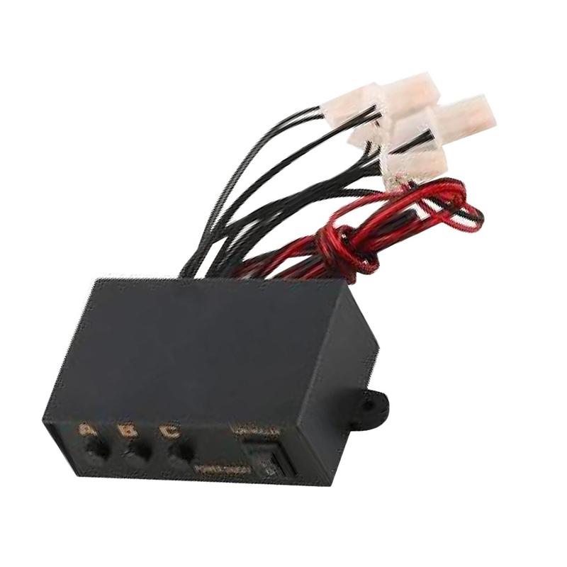 Controlador de Flash de emergencia LED de 6 vías para automóvil 12V M9 One Drag Six, caja de Control estroboscópico de luz de advertencia para coche
