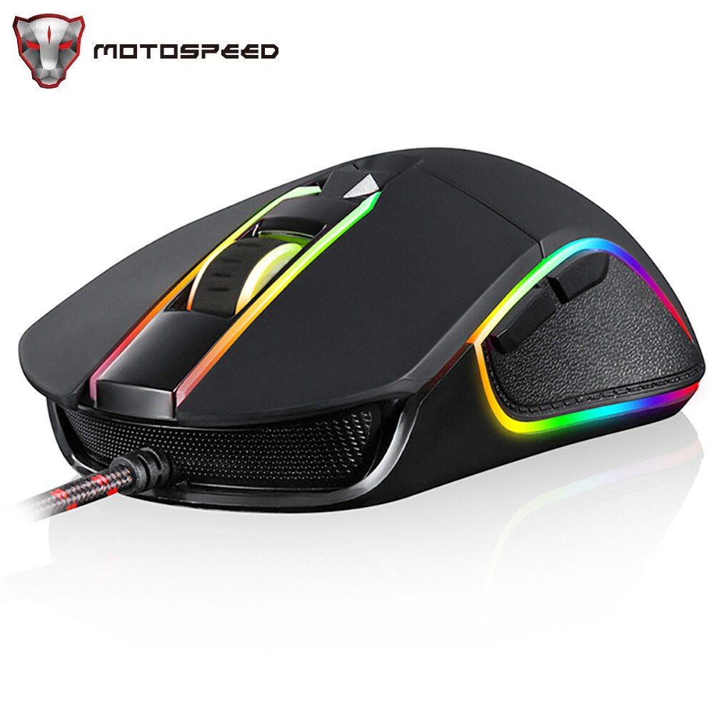 Motospeed V30 Usb Wired Gaming Mouse 3500Dpi Muizen Met Led Backlit Voor Osu Game Player