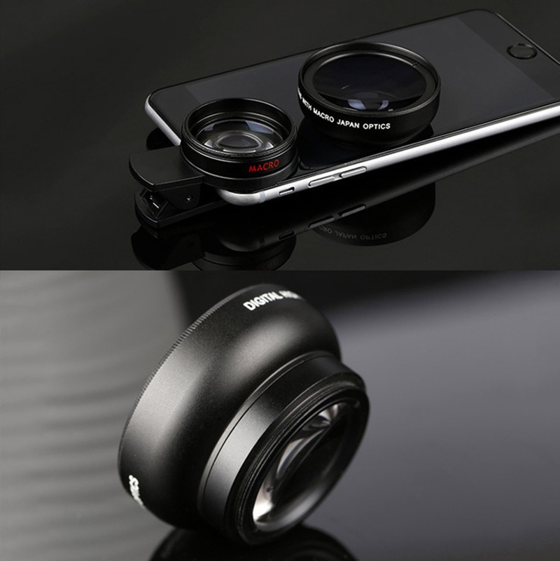 3 in1 Lente 0.45X Ampio Angolo di + 12.5X macro Obiettivo Professionale HD Obiettivo della Fotocamera Del Telefono per Xiaomi Samsung LG Huawei p20 P30