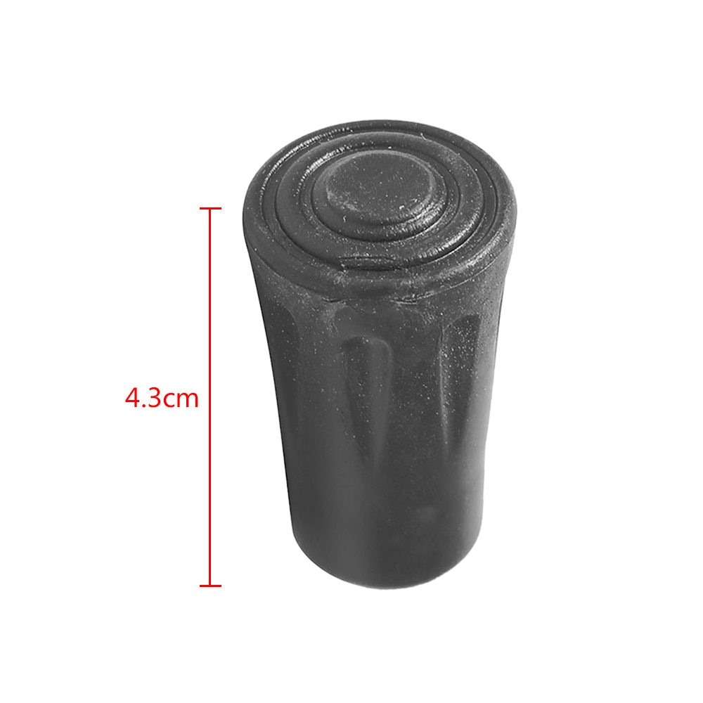 4 stk trekking stang gummi spiss nordisk stokk stokk klatre erstatning alpenstock utendørs leir fottur beskytter lokk Tips