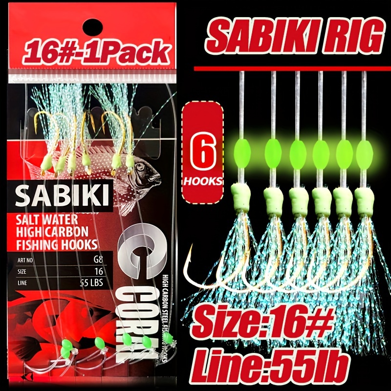 TAKBAS 1/5 Packs Sabiki Rigs, Fishing Bait Rigs, L... – Vicedeal