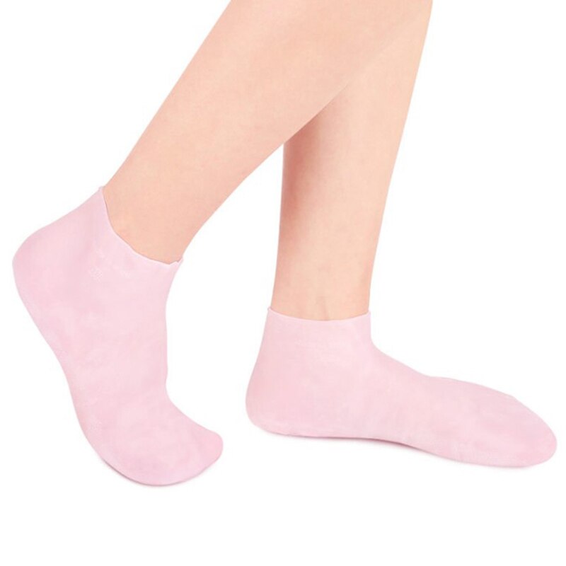 Chaussettes élastiques antidérapantes en Gel de Silicone, Protection des pieds, Protection des pieds, couverture de semelle, talon sec