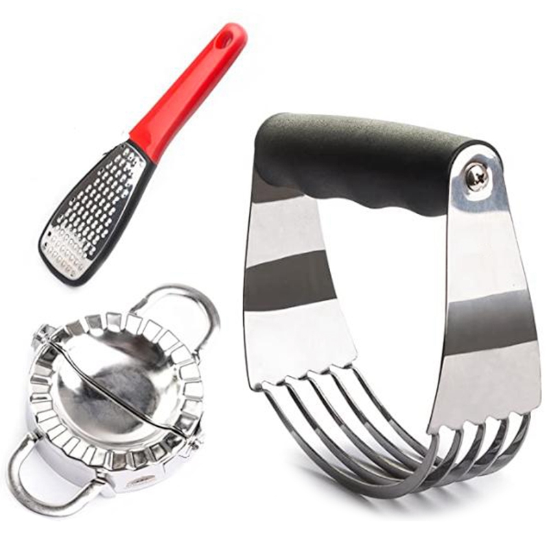Pastry Cutter Set - Dough Blender and Biscuit Cutters - Perfect As A Pie Crust Cutters Or Butter Slicer