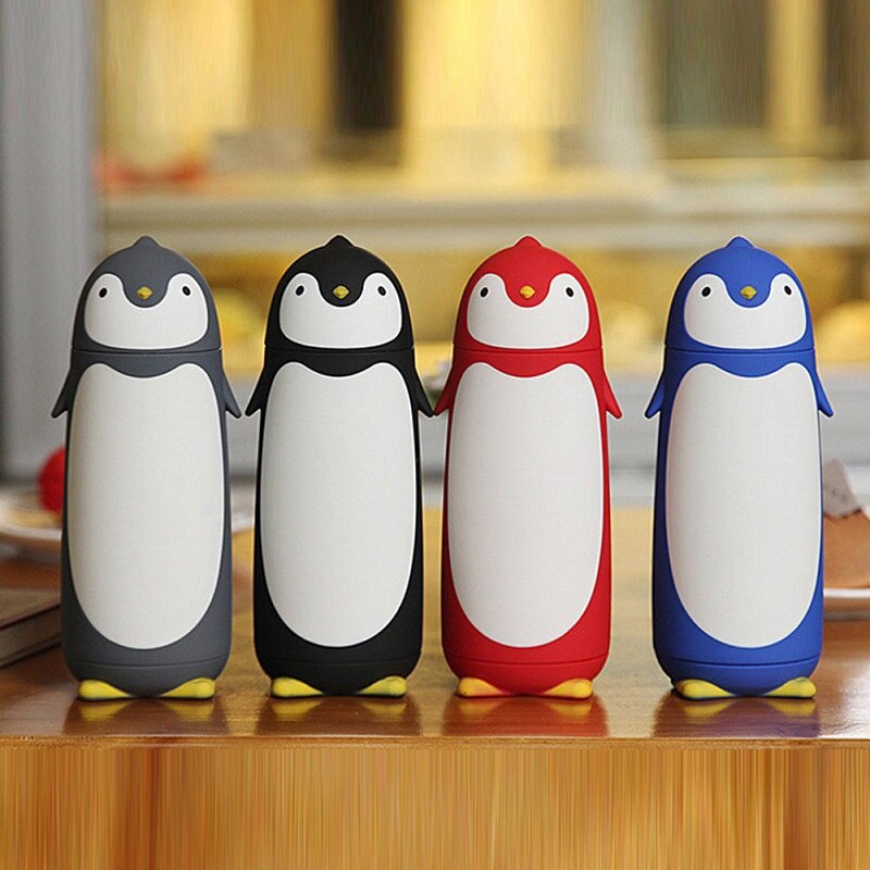 Rvs Thermos Creatieve Pinguïn Vorm Thermos Cup Mok Drinkware Reizen Koffie Anti Draagbare