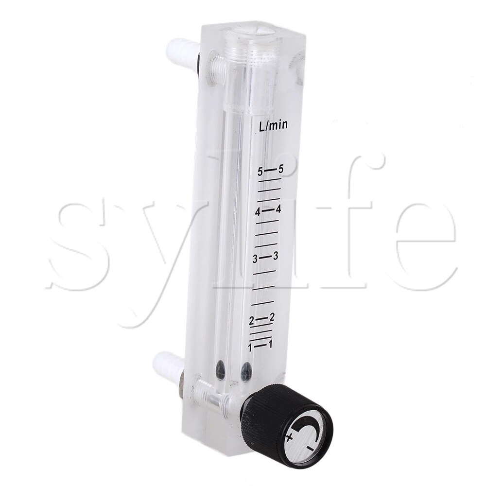 Acryl Plastic Flowmeter Zuurstof Flowmeter met Regelklep 0.5-5LPM LZQ-7