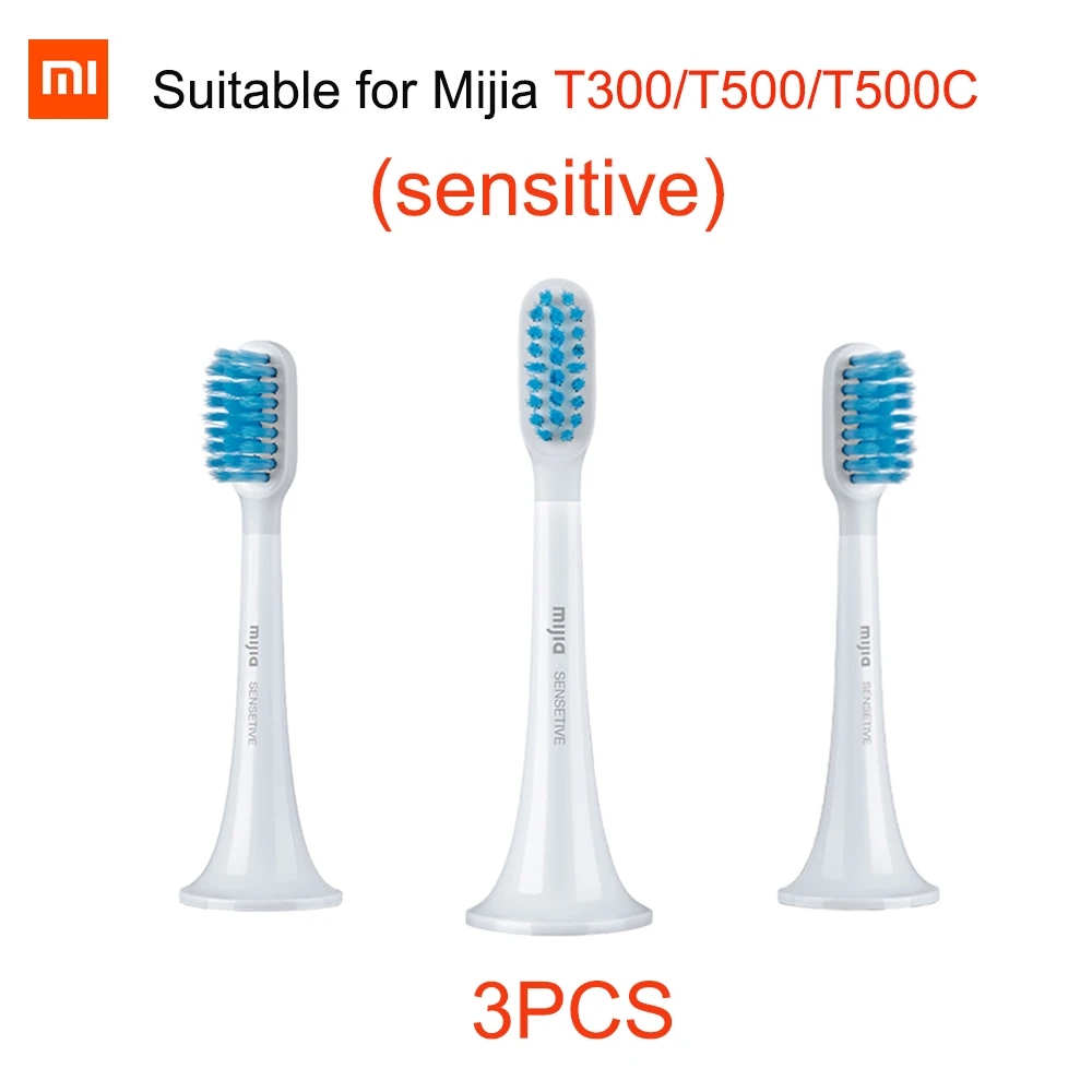 Xiaomi Mijia cabezal de cepillo de dientes eléctrico sónico T100 T200 T300 T301 T302 T700 cabezales de cepillo de dientes de repuesto cepillo de cerdas suaves DuPont: Oro
