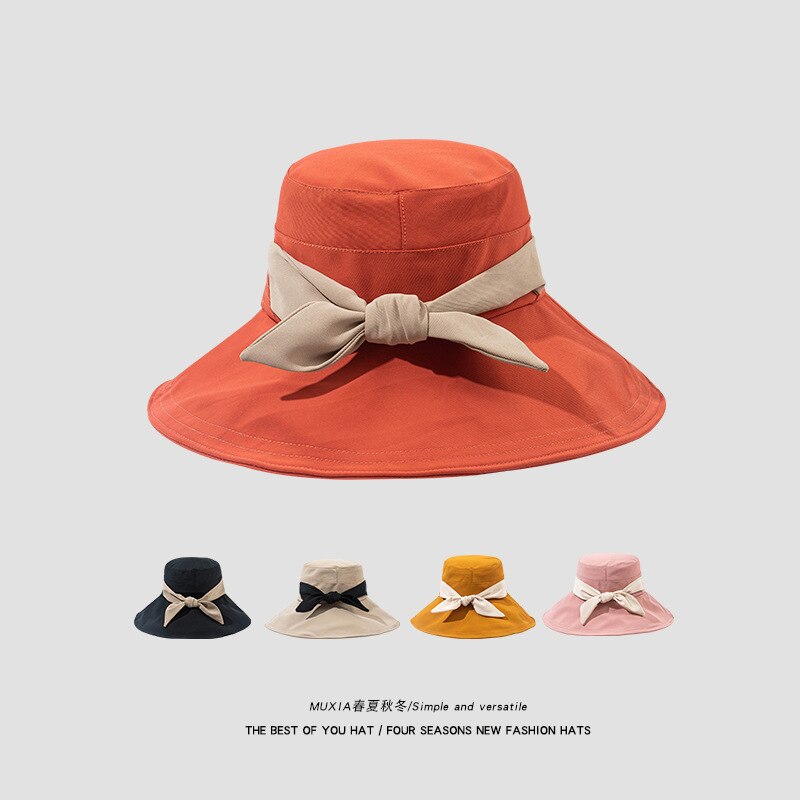 Vrouwen Vlinderdas Emmer Hoed Voor Dames Reizen Strand Zonnehoed Casual Brede Rand Visser Cap Zomer Lente Vouw zonnehoed