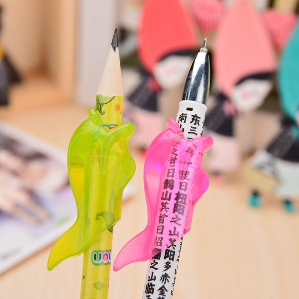 3Pcs Two Finger Pencil Grips Pencil Holder Ergonomic Aid Grip Grip Children Posture tools Silicone Writing Training Correct U4Q5