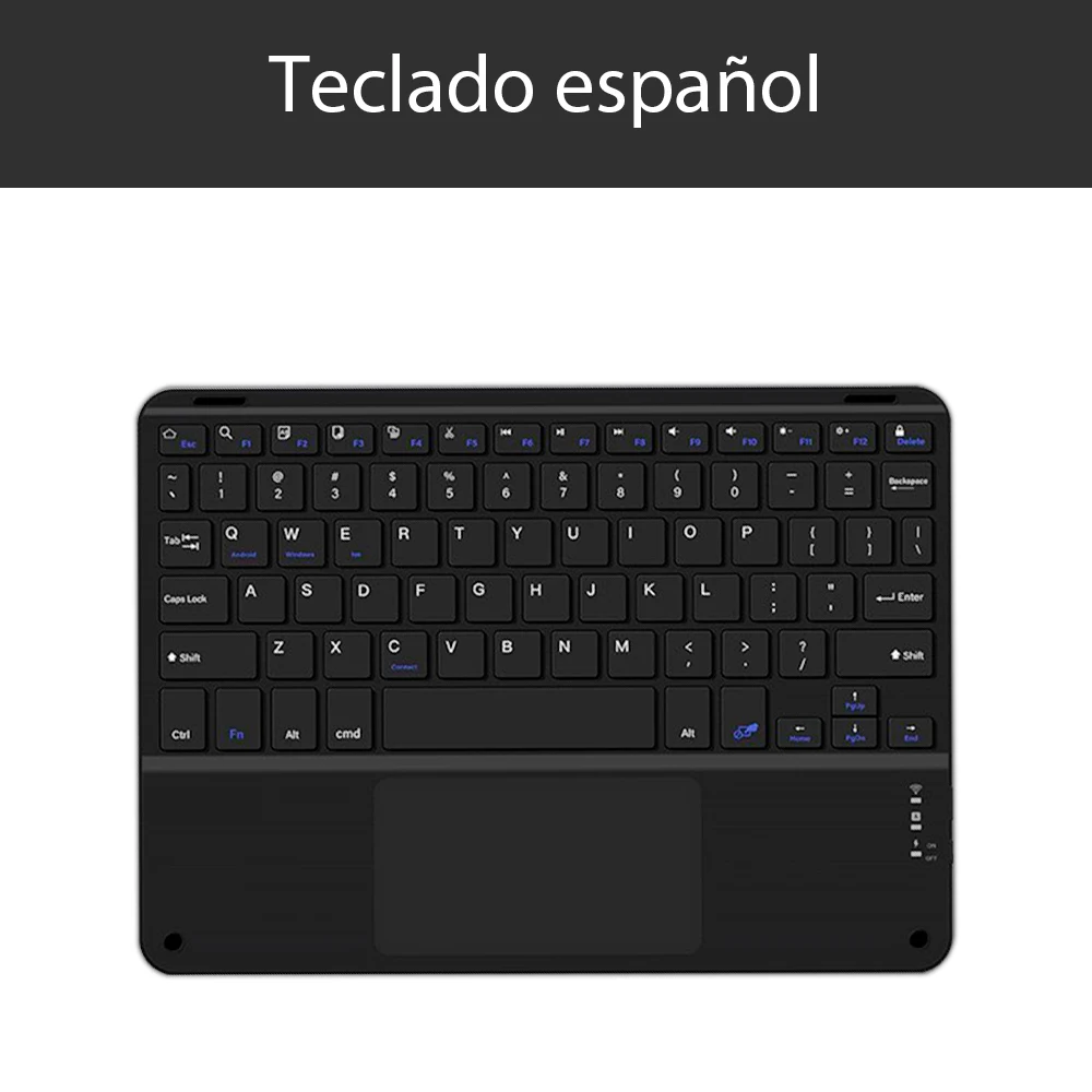 Bluetooth Wireless Keyboard General Android IOS Windows Keyboard and Mouse Extra Long Standby IPad 11th 10 Inch Tablet Keyboard: dark blue