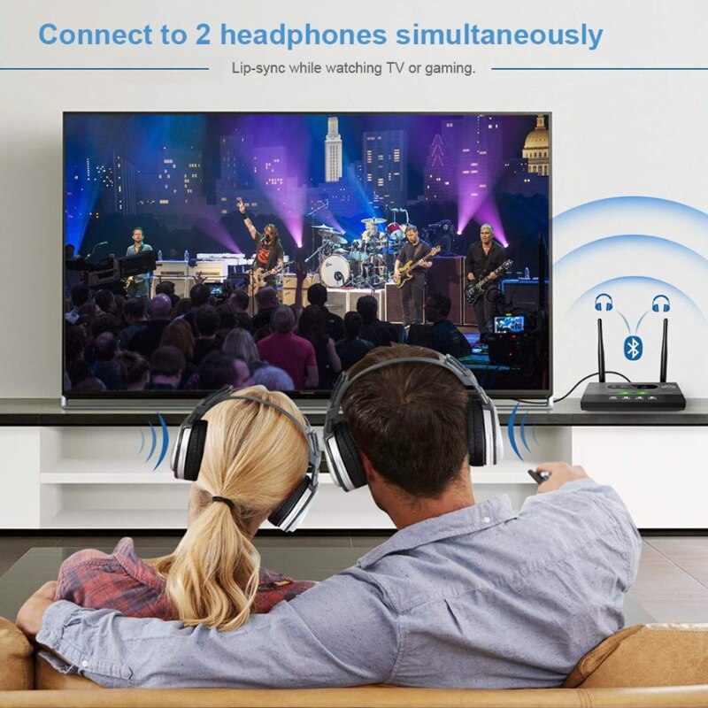 Aux bluetooth ontvanger bluetooth adapter 5.0 met twee antennes, sterke stabiliteit