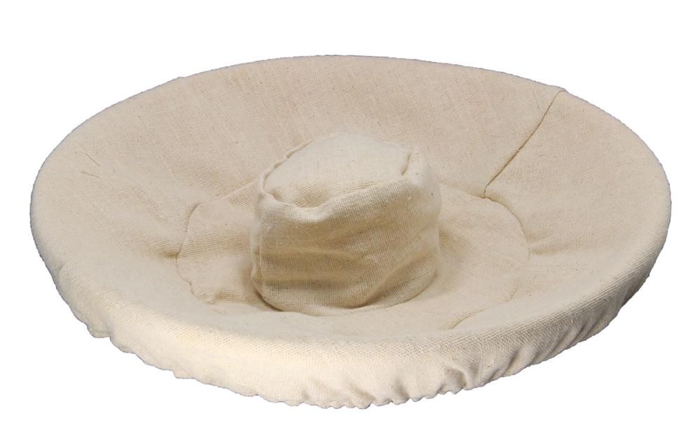 Ring Hollow Bread Proofing Basket, Banneton Brotform Bread Dough Paste Rising Rattan Basket w/Liner Combo: Ring 29x6.5cm