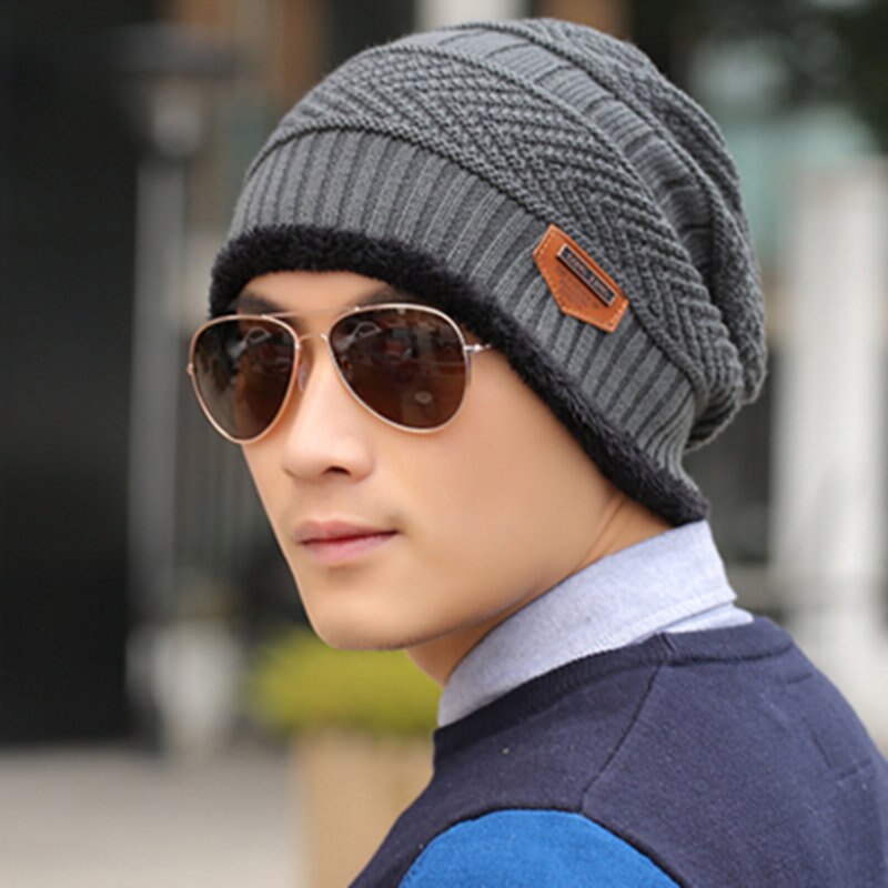 SANDMAN ajouter laine coton hiver chapeau tricot casquette hiver chapeaux pour hommes femmes tricoté chapeau fourrure bonnets tricot chapeau Skullies