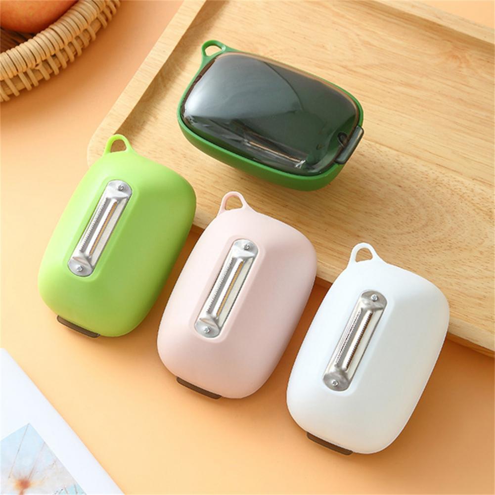 Quick Peeling Vegetable Peeler Plastic Vegetable Chopper Labor-saving Vegetables Grater Slicer with Storage Holder Kitchen Tools