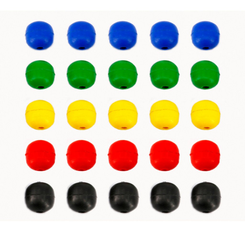 100pc Sea Fishing Beads Soft Rubber Rig Lure Making Beads Shock Buffer Beads