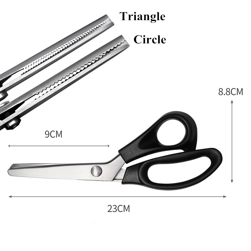 Forbici per cucito cesoie per dentellare forbici per cucito tessuto per cucire forbici per sarto artigianali in pelle per cucire strumento a Zig Zag