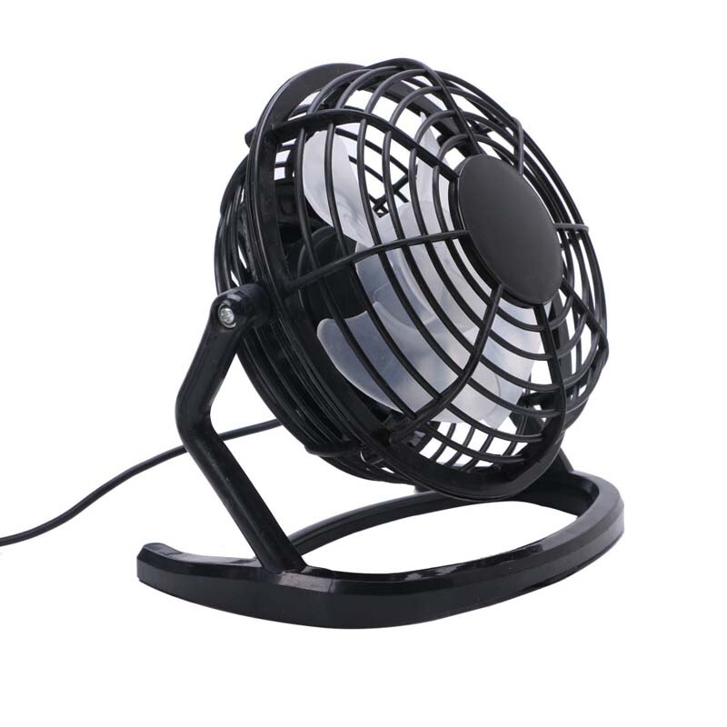 Mini Portable Super Mute Plastic USB Fan Desk Cooling Laptop Notebook PC Cooler: black