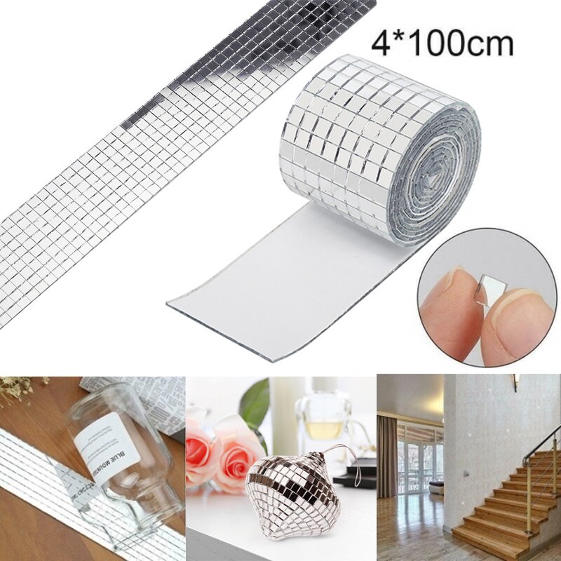 Mosaik spiegel aufkleber DIY Heimat &Ampere; Küche &Ampere; Wohnzimmer Glas Aufkleber mosaik dekoration Aufkleber fliesen spiegel aufkleber