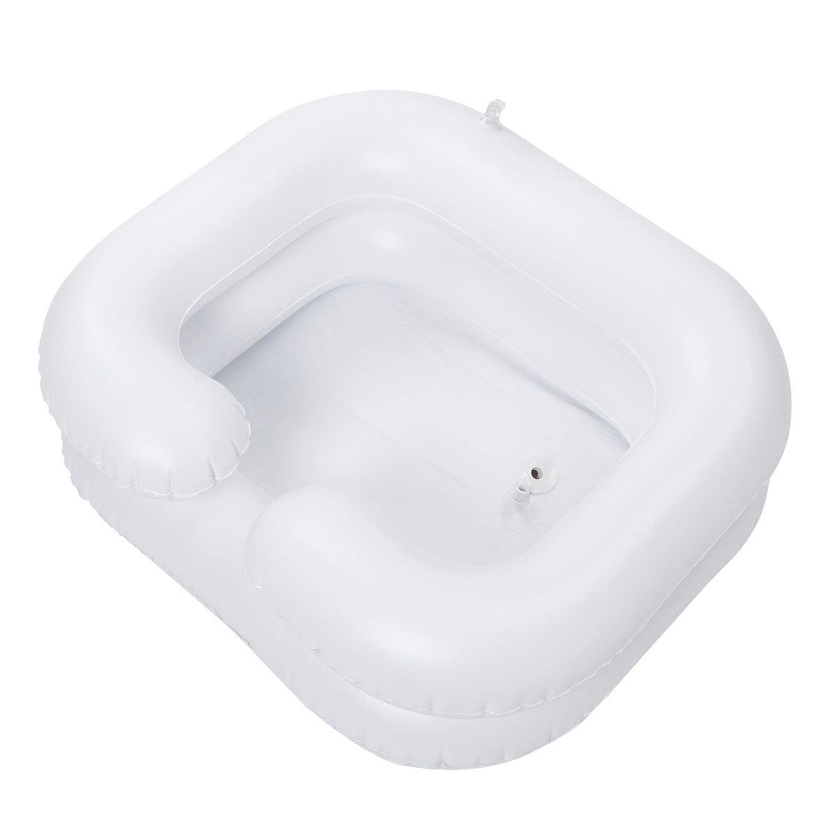 Inflatable Hair Washing Basin Shampoo Tray Portable Conditioner Disabled In Bed Inflatable PVC With Drain Tube