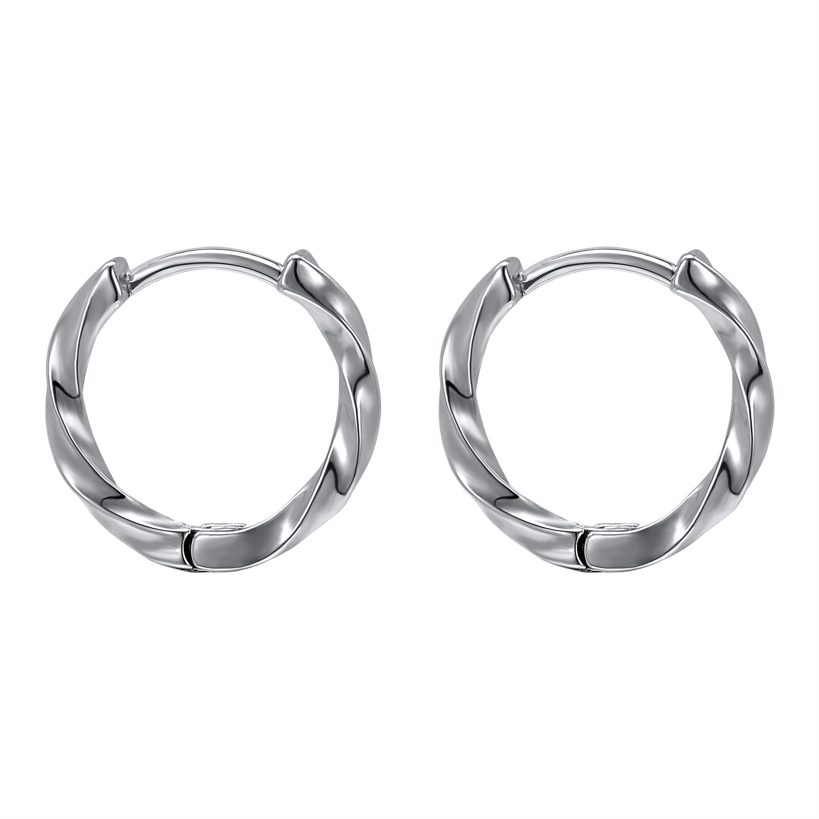 316L Stainless Steel Hoop Earrings Hip Hop Punk Rock Earrings for Men Women Retro Gothic Circle Round Earrings Skull: EH709SR