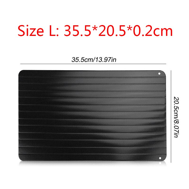 Fast Defrosting Tray Thaw Freezing Food Meat Fruit Quick Defrost Thaw Plate Board Defrost Kitchen Gadget Tool 4.7 831 Reviews: No Corners / L