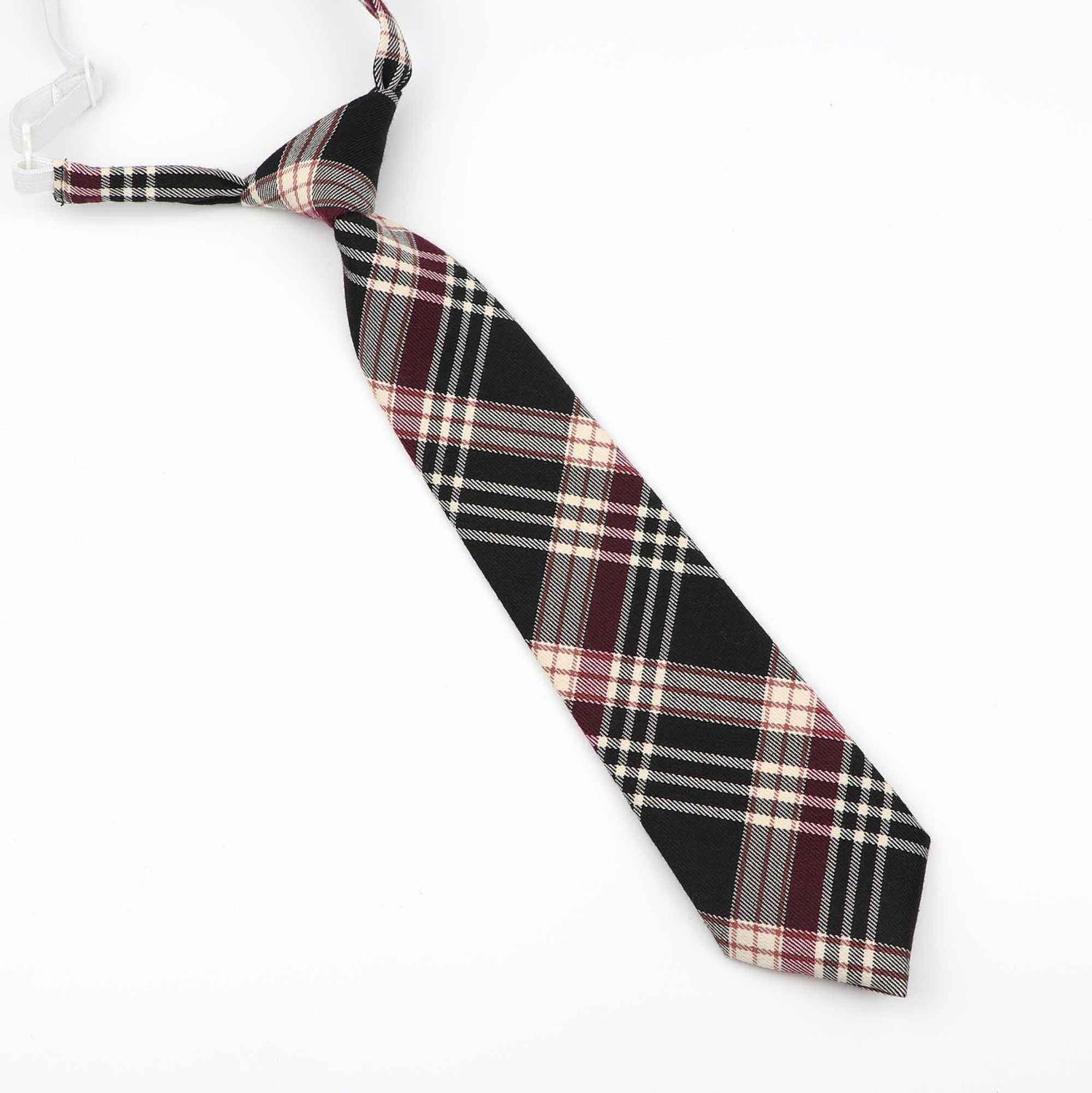Student Lui Slim Stropdas Skinny Stripped Tie Eenvoud Elastische Band 7 Cm Breedte 33 Cm Lengte Partij Formele Mannen kids Banden: 5