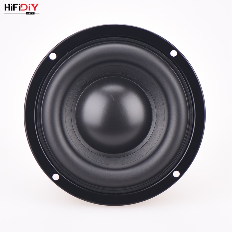 HIFIDIY AUDIO 4.5 inch 80W Round Woofer Speaker High power BASS Home Theater 2.1 Subwoofer Unit 2 Crossover Louspeakers SB4-116S