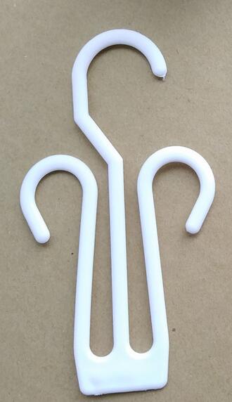 50pcs slipper hanger shoes supermarket sandal hook holder people cotton-padded shoe plastic hook hanger: 4004 White