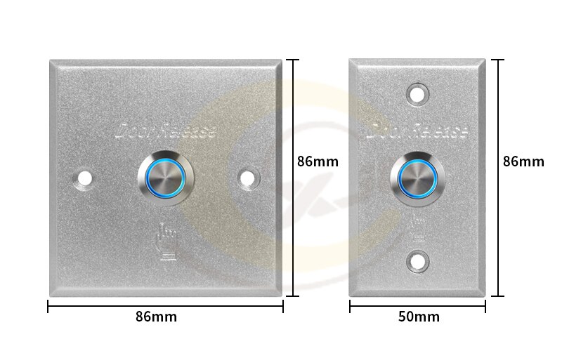 Xjq dörr utgångsknapp grind dörr tillträdeskontroll aluminiumlegering frigöring utgångsknapp sensor omkopplare/dörr åtkomst utgång tryckknapp