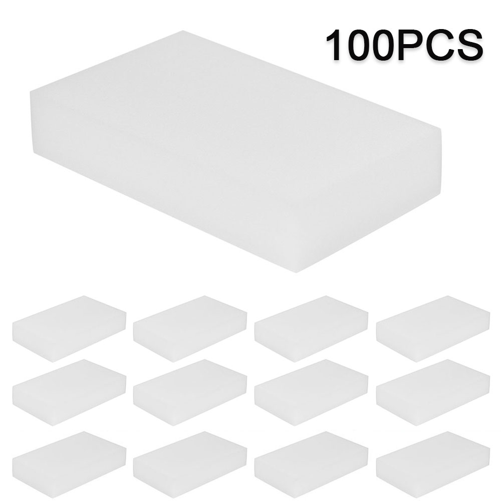 Éponge Mélamine 250x115mm - Nettoyage Sols, Détartrage - Face Fibre Blanche Non Abrasive