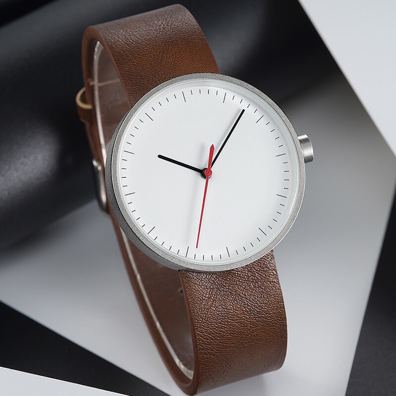 Yazole 522 herreur vandtæt sportsur herre quartz ur pu rem simple casual ure til mænd mærke montre homme