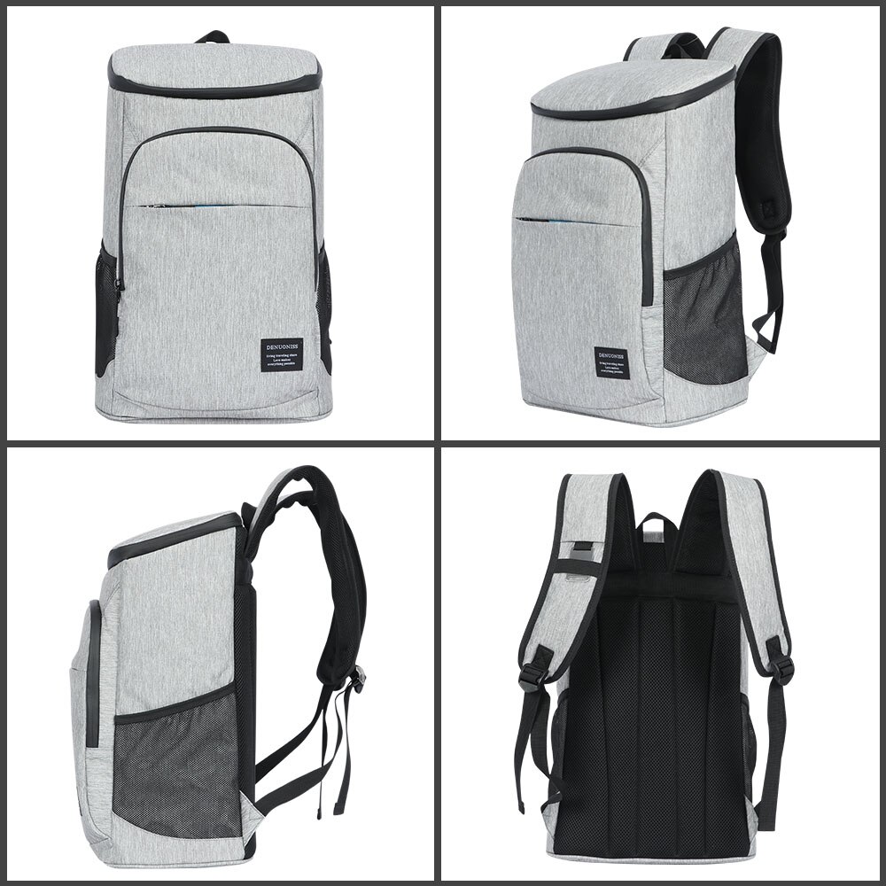 DENUONISS Neue 30L Weiche Isolierte Kühltasche 35 Dosen 100% Dicht Kühler Rucksack 600D Oxford Wasserdichte Picknick Thermische Tasche