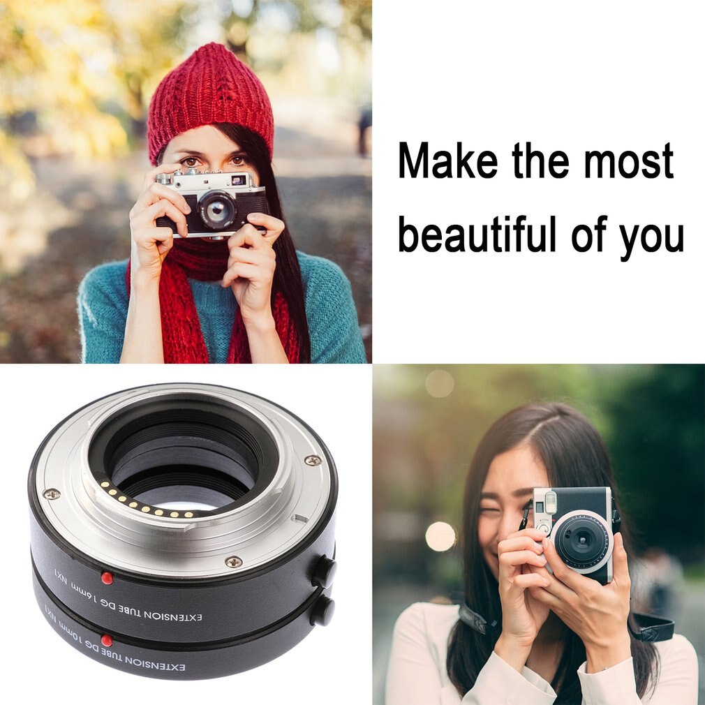 Lens Adapter Autofocus Close-Up Ring Connector Buis Elektronische Macro Schieten Adapter Fotografie Accessoire Deel