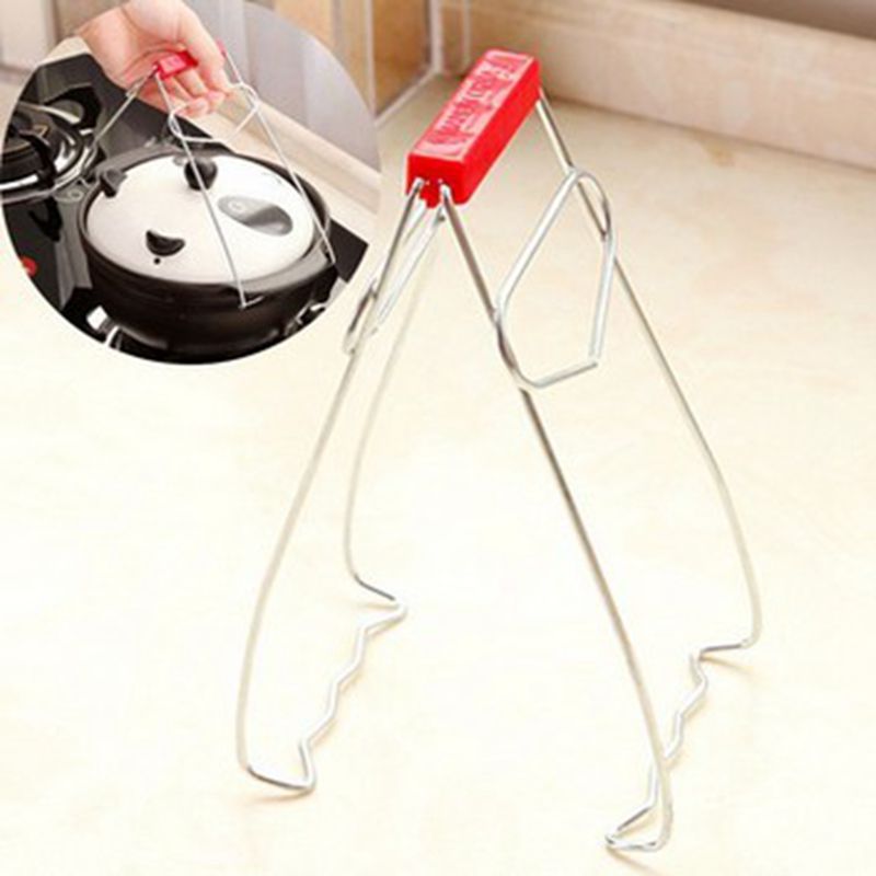 Utility Stainless Steel Bowl Clip Taken Against Dishes Bowl Clamp Lifting Device Disk Folder Kitchen Tool