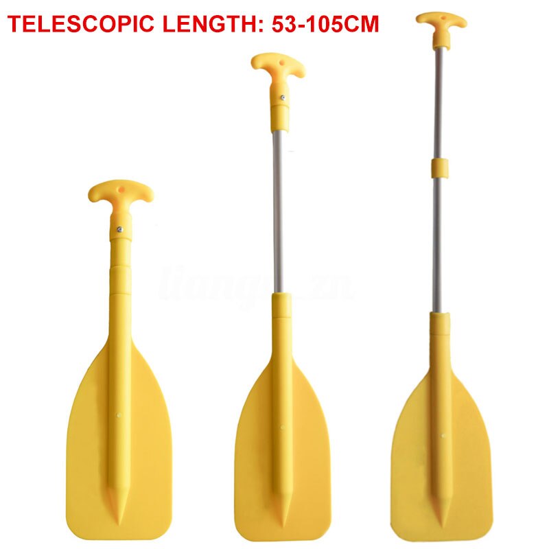 Telescopic Paddle Rowing Oar Collapsible Adjustable Lightweight PVC Rafting Outdoor Water Sports Safety Boat Accessories