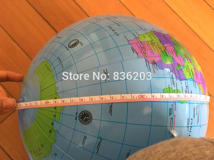 1 pc 25 CM Globe carte gonfler gonflable terre ronde monde enseignant ballon de plage géographie Illustration détaillée enseignement aide jouet PVC