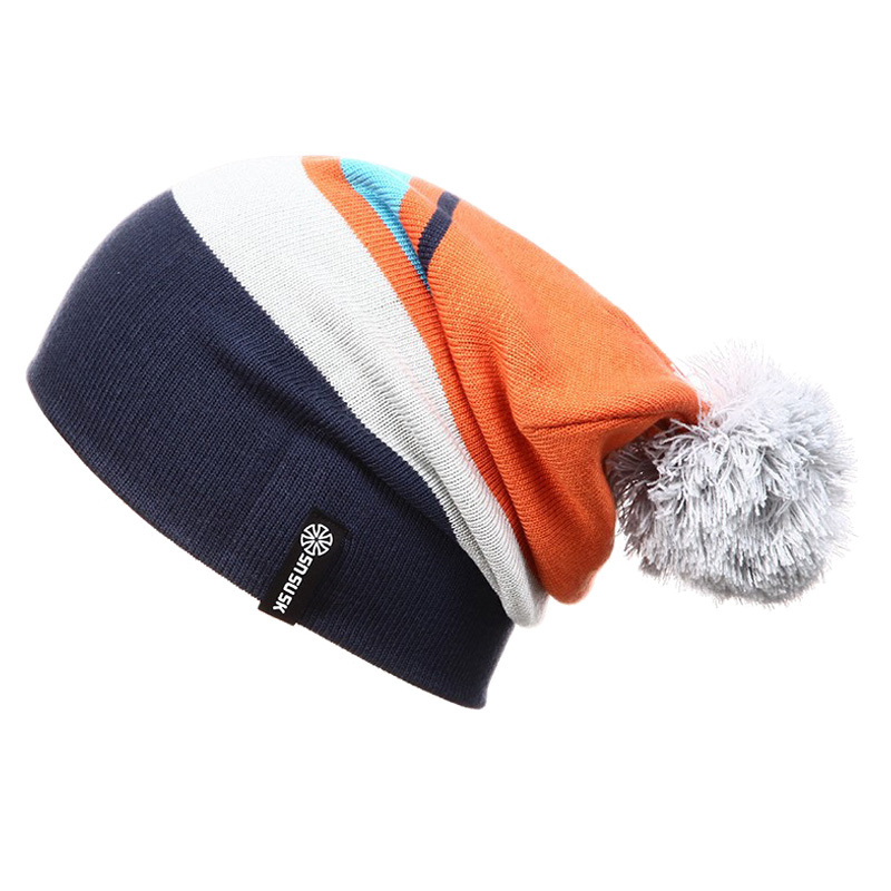Efterår vinter hat farve strikkede beanies vandre skøjteløb hatte til mænd kvinder caps afslappet udendørs sport motorhjelm skibeanie caps: -en