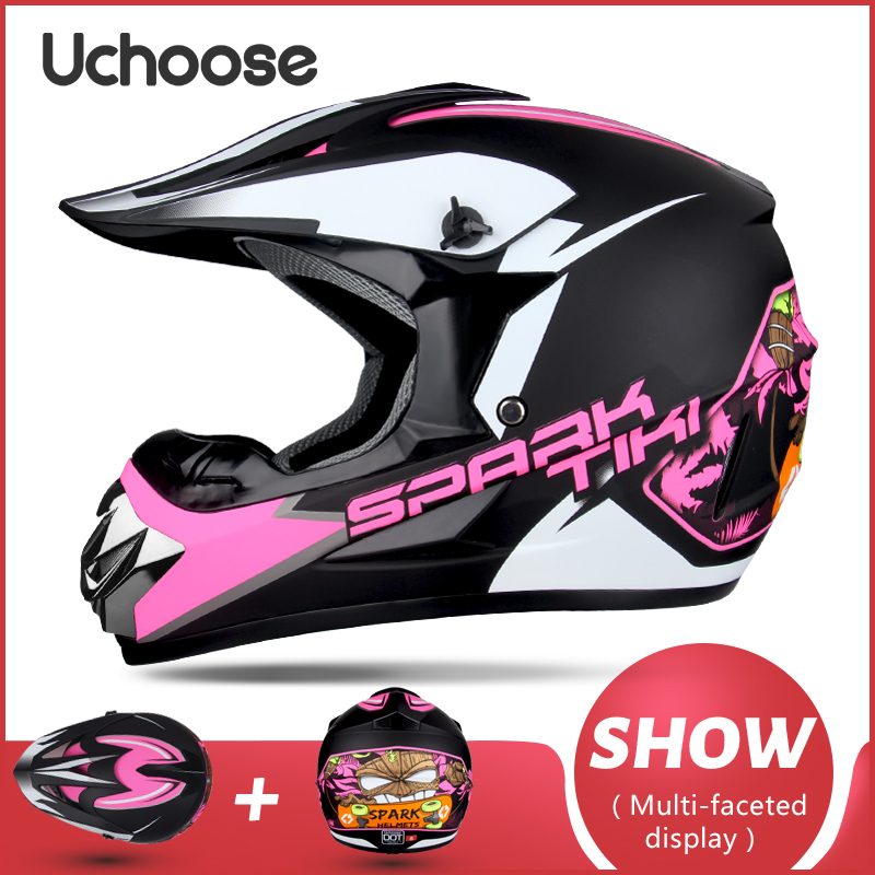 UCHOOSE Motorhelm Shark Motocross Off-Road Helm Kinderen Moto Bike Accessoires ATV Capacete De Moto Ike Downhill AM DH