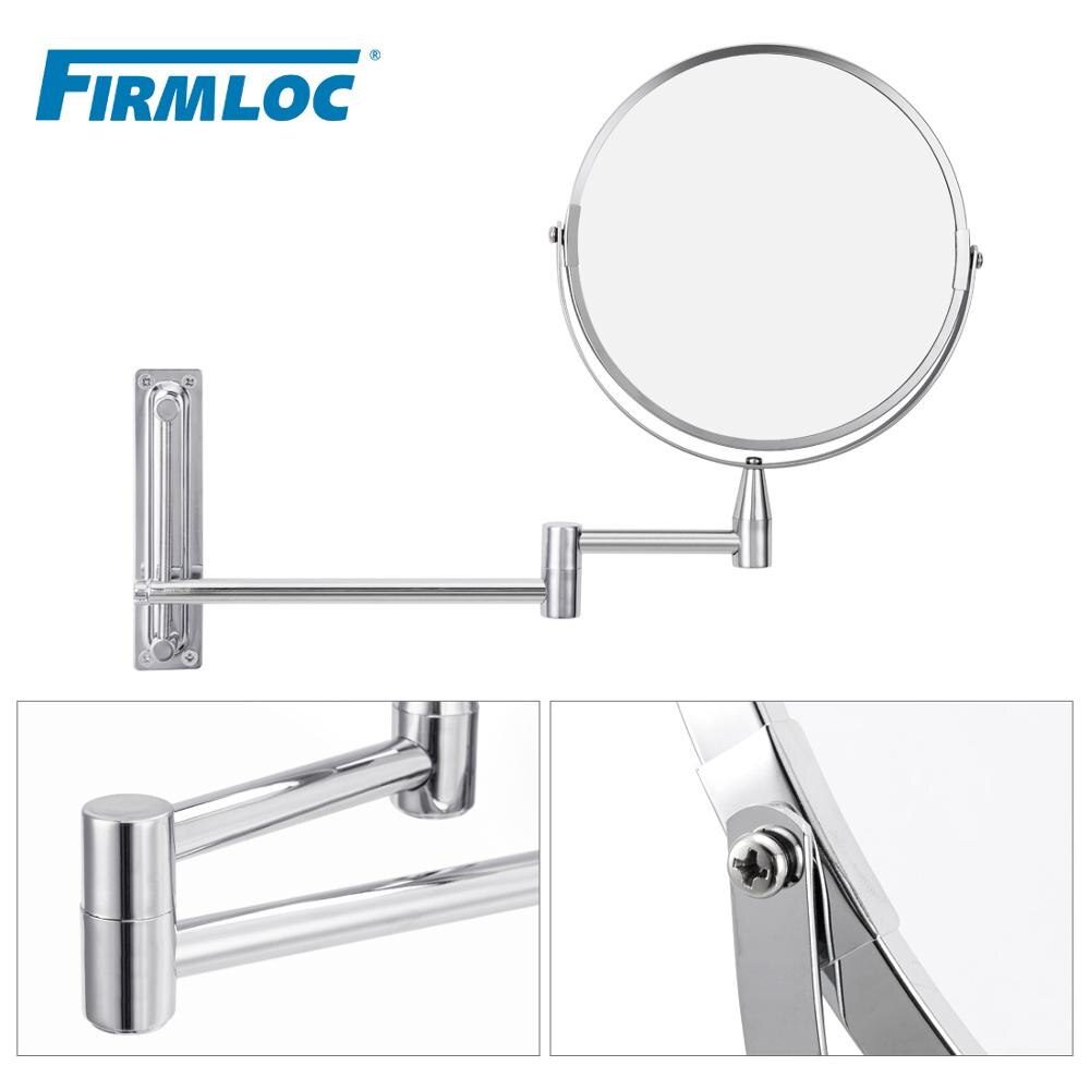 Firmloc 8 Inch Uitschuifbare 1X5X Vergrootglas Badkamer Spiegel Smart Spiegel Makeup Wandmontage Spiegel Badkamer Spiegelkast